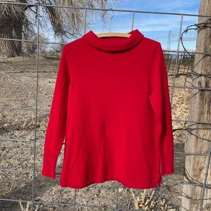 Women's Red Cashmere Sweater by Talbots Size Large Petite
